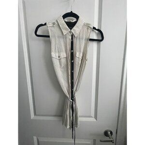 White House Black Market SIlk Polka Dot Dress